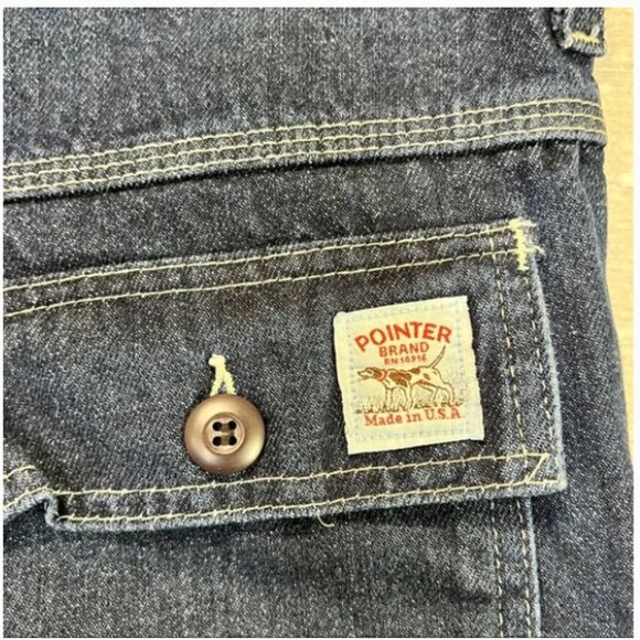 Vintage Pointer Brand Hunting Jeans Canvas Front Women's Sz 8 / M Inseam 28" - Picture 4 of 8